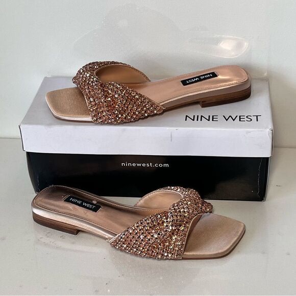 Nine West Mande2 Slide Sandals Shoes - Picture 4 of 7